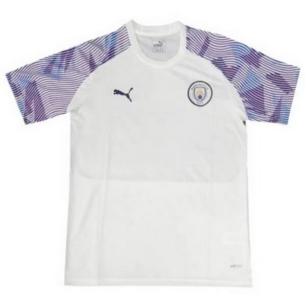 Camiseta de Entrenamiento Manchester City 2020 2021 Blanco Purpura